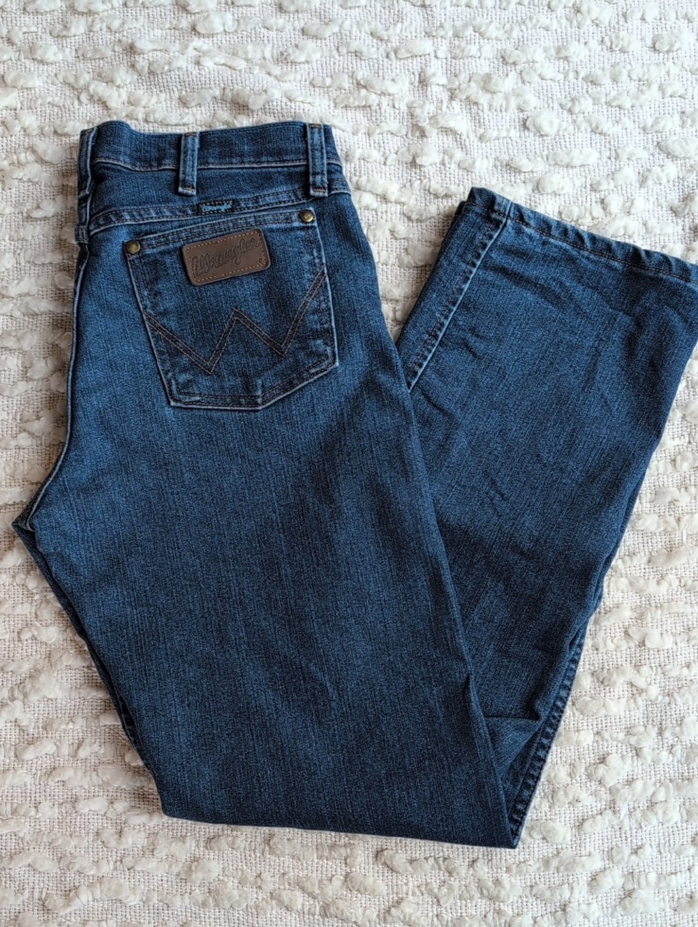 Wrangler 47 Men's Comfort Fit Western Jeans 1047MVMR 30x34 Cowboy Cut Dark Denim